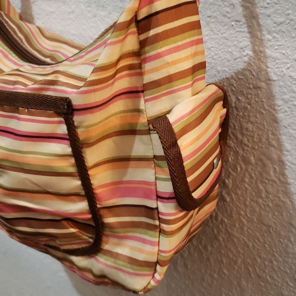 LeSportsac Multi-Colored Stripped Polyester Crossbody Bag - Picture 4 of 8